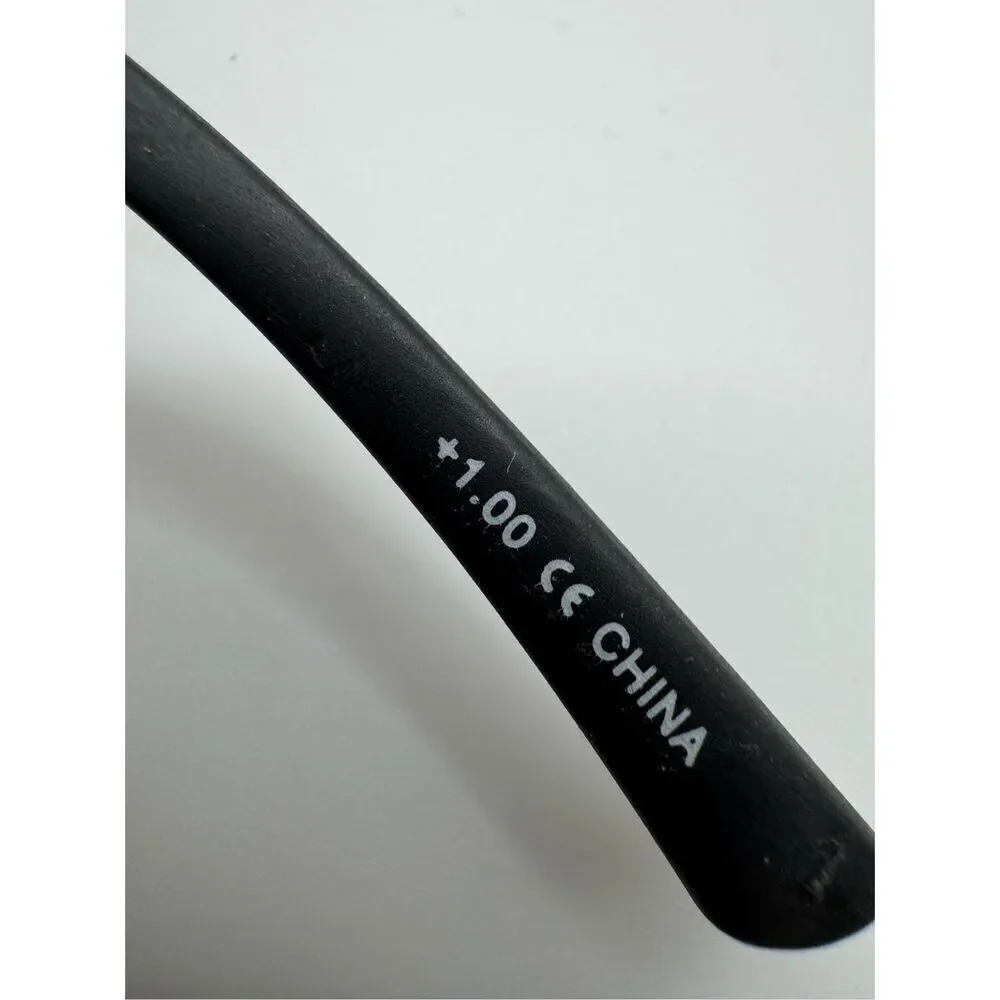 eyebobs Foiled reading glasses strength 1.00 black new without case